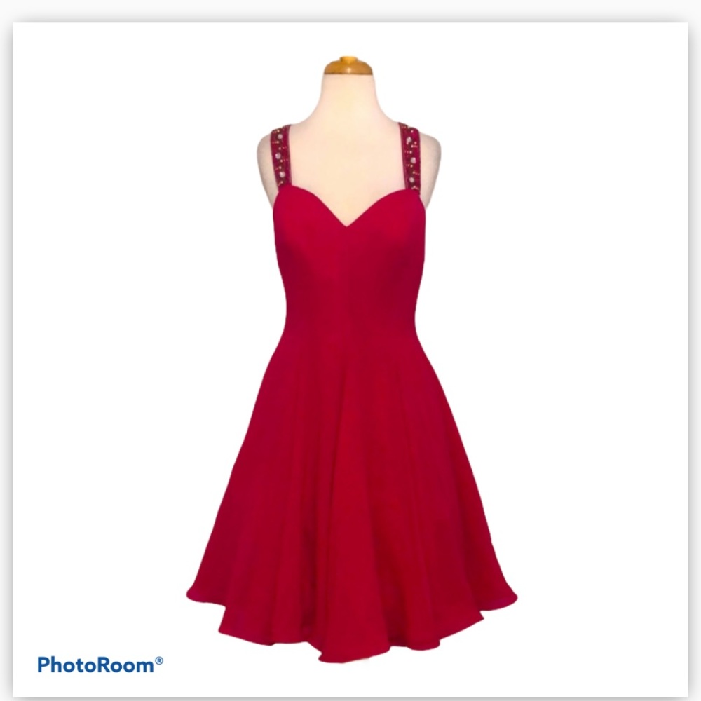 Pink dress, cocktail, Nite Line, size 10